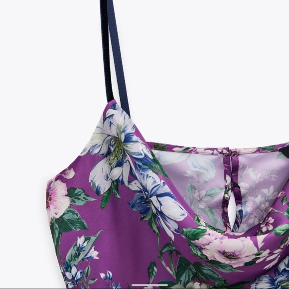 ZARA 2PC TOP & SATIN SKIRT SET - Picture 5 of 14